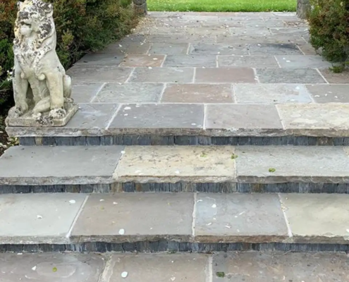 Coursed Reclaimed Yorkstone Paving 2 - Yorkstone Dealer Coursed Reclaimed Yorkstone Paving 2