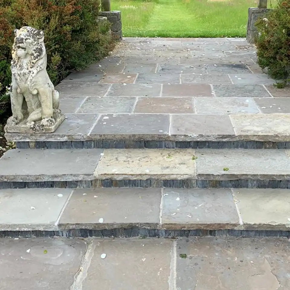Coursed Reclaimed Yorkstone Paving 2 - Yorkstone Dealer Coursed Reclaimed Yorkstone Paving 2